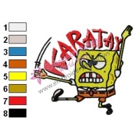 SpongeBob SquarePants Karatay Embroidery Design
